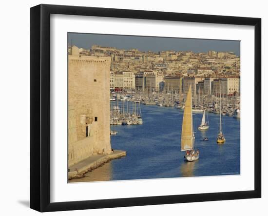 The Old Port, Marseilles, Provence, France, Europe-Bruno Morandi-Framed Photographic Print