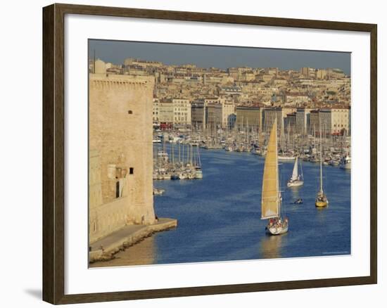 The Old Port, Marseilles, Provence, France, Europe-Bruno Morandi-Framed Photographic Print