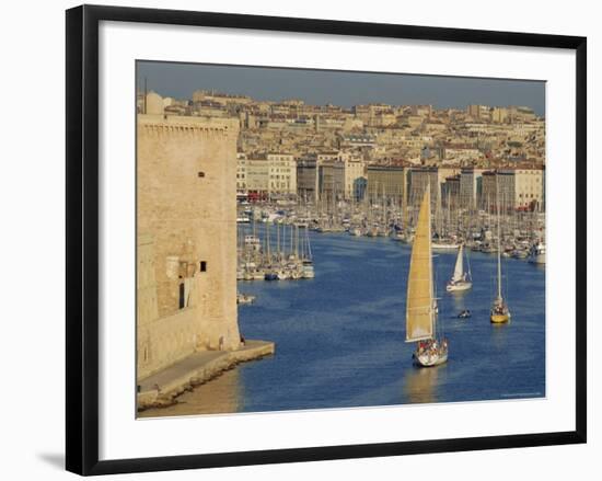 The Old Port, Marseilles, Provence, France, Europe-Bruno Morandi-Framed Photographic Print