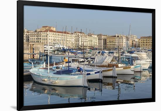 The Old Port of Marseille (Vieux Port) in Marseille, Bouches-Du-Rhone, Provence-Chris Hepburn-Framed Photographic Print