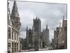 The Old Post Office on the Left, St. Nickolas Church and the Belfry Beyond, Ghent, Belgium, Europe-James Emmerson-Mounted Photographic Print