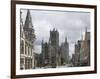 The Old Post Office on the Left, St. Nickolas Church and the Belfry Beyond, Ghent, Belgium, Europe-James Emmerson-Framed Photographic Print