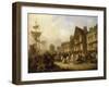 The Old Quayside, Newcastle, 1838-Henry Perlee Parker-Framed Giclee Print