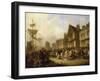 The Old Quayside, Newcastle, 1838-Henry Perlee Parker-Framed Giclee Print