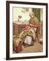 The Old Quilt-Walter Langley-Framed Giclee Print