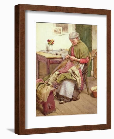 The Old Quilt-Walter Langley-Framed Giclee Print