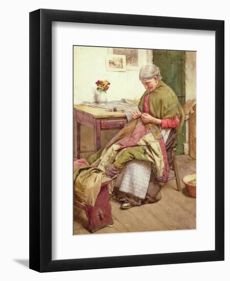 The Old Quilt-Walter Langley-Framed Giclee Print