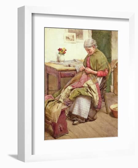 The Old Quilt-Walter Langley-Framed Giclee Print