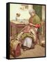 The Old Quilt-Walter Langley-Framed Stretched Canvas