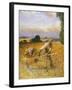 The Old Reaper, 1909 (Oil on Canvas)-George Clausen-Framed Giclee Print