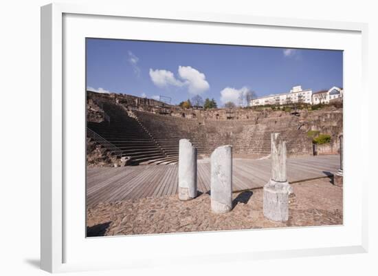 The Old Roman Theatre of Fourviere in the City of Lyon, Rhone-Alpes, France, Europe-Julian Elliott-Framed Photographic Print