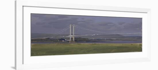 The Old Severn Bridge, December-Tom Hughes-Framed Giclee Print