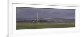 The Old Severn Bridge, December-Tom Hughes-Framed Giclee Print