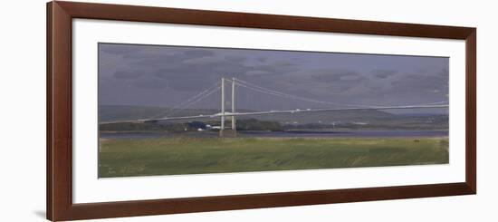 The Old Severn Bridge, December-Tom Hughes-Framed Giclee Print