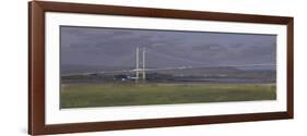 The Old Severn Bridge, December-Tom Hughes-Framed Giclee Print