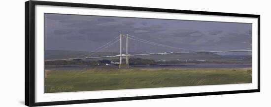 The Old Severn Bridge, December-Tom Hughes-Framed Giclee Print