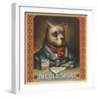 The Old Sport Tobacco Crate Label-null-Framed Giclee Print