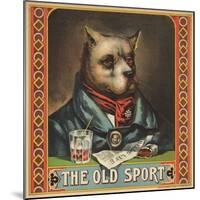 The Old Sport Tobacco Crate Label-null-Mounted Giclee Print