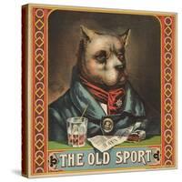 The Old Sport Tobacco Crate Label-null-Stretched Canvas