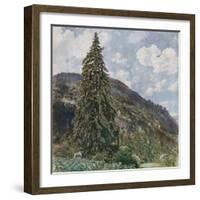 The Old Spruce in Bad Gastein, 1899-Rudolf von Alt-Framed Giclee Print