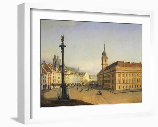 The Old Square in Warsaw, Poland 19th Century-Jan van Grevenbroeck-Framed Giclee Print