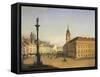 The Old Square in Warsaw, Poland 19th Century-Jan van Grevenbroeck-Framed Stretched Canvas