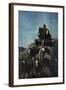 The Old Stage Coach of the Plains-Frederic Sackrider Remington-Framed Art Print