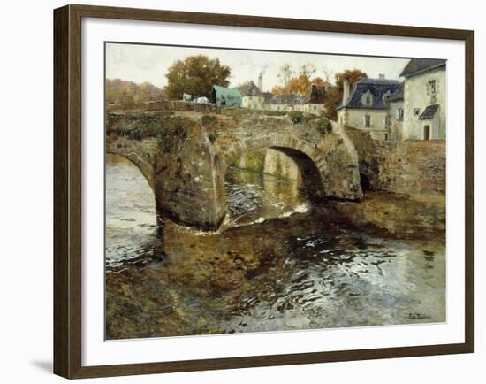 The Old Stone Bridge-Fritz Thaulow-Framed Giclee Print