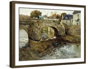 The Old Stone Bridge-Fritz Thaulow-Framed Giclee Print