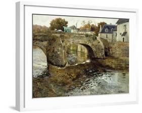 The Old Stone Bridge-Fritz Thaulow-Framed Giclee Print