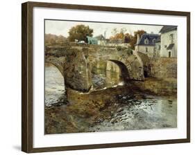 The Old Stone Bridge-Fritz Thaulow-Framed Giclee Print