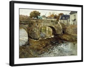 The Old Stone Bridge-Fritz Thaulow-Framed Giclee Print