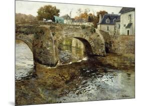 The Old Stone Bridge-Fritz Thaulow-Mounted Giclee Print