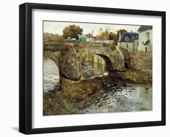 The Old Stone Bridge-Fritz Thaulow-Framed Giclee Print