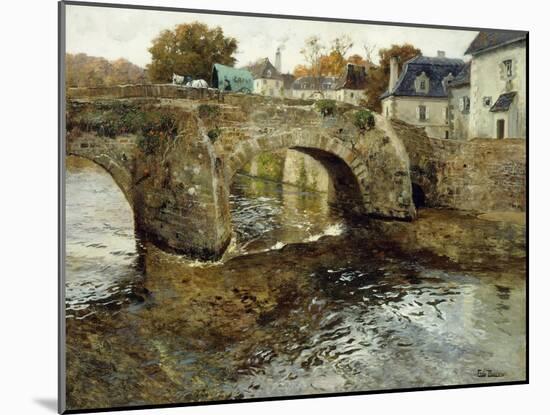 The Old Stone Bridge-Fritz Thaulow-Mounted Giclee Print