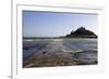 The Old Stone Causeway Leading to St. Michaels Mount Submerged by the Incoming Tide-Simon Montgomery-Framed Photographic Print