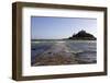 The Old Stone Causeway Leading to St. Michaels Mount Submerged by the Incoming Tide-Simon Montgomery-Framed Photographic Print