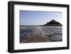 The Old Stone Causeway Leading to St. Michaels Mount Submerged by the Incoming Tide-Simon Montgomery-Framed Photographic Print