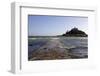 The Old Stone Causeway Leading to St. Michaels Mount Submerged by the Incoming Tide-Simon Montgomery-Framed Photographic Print