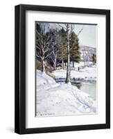 The Old Stone Wall-George Gardner Symons-Framed Giclee Print