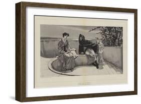 The Old Story-Sir Lawrence Alma-Tadema-Framed Giclee Print