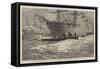The Old Style and the New, a Three-Decker and a Torpedo Boat Off Portsmouth-William Lionel Wyllie-Framed Stretched Canvas