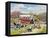 The Old Swing Bridge-Trevor Mitchell-Framed Stretched Canvas