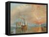 The Old Temeraire Tugged to Her Last Berth-J. M. W. Turner-Framed Stretched Canvas