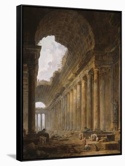 The Old Temple, 1787-88-Hubert Robert-Framed Stretched Canvas