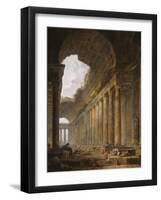 The Old Temple, 1787-88-Hubert Robert-Framed Giclee Print