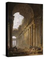 The Old Temple, 1787-88-Hubert Robert-Stretched Canvas