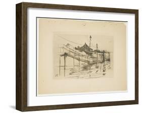 The Old Toll House at Bridgeport (Small Plate), 1888-1889-John Henry Twachtman-Framed Giclee Print