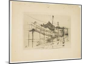 The Old Toll House at Bridgeport (Small Plate), 1888-1889-John Henry Twachtman-Mounted Giclee Print