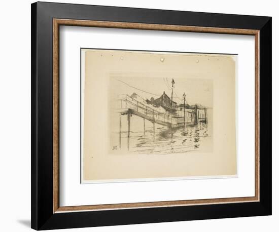 The Old Toll House at Bridgeport (Small Plate), 1888-1889-John Henry Twachtman-Framed Giclee Print